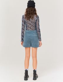 Short en velours à poches