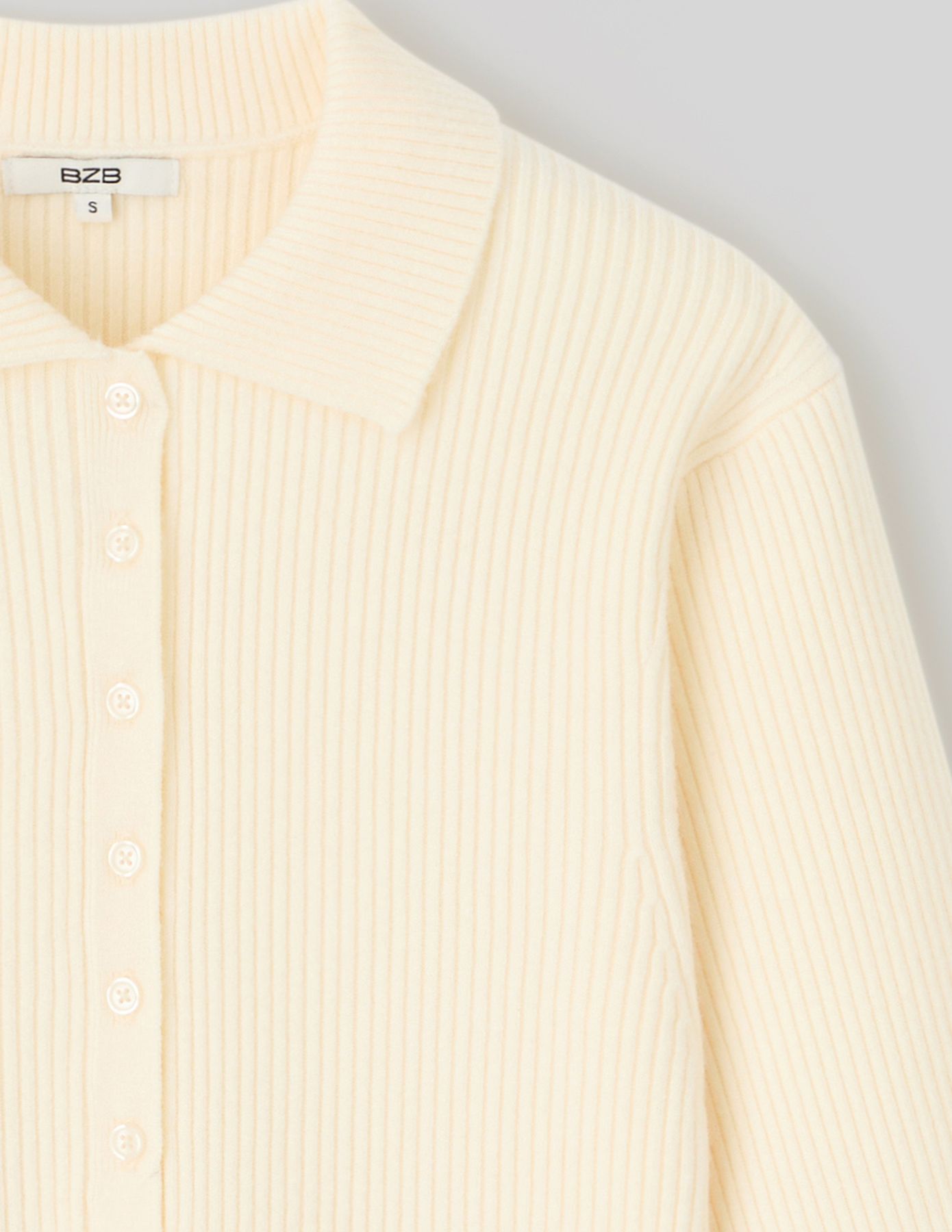 Pull maille côtelée