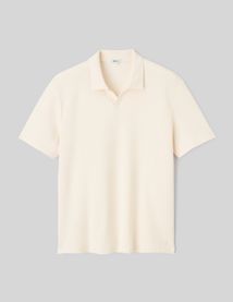 Polo mati&egrave;re gaufr&eacute;e