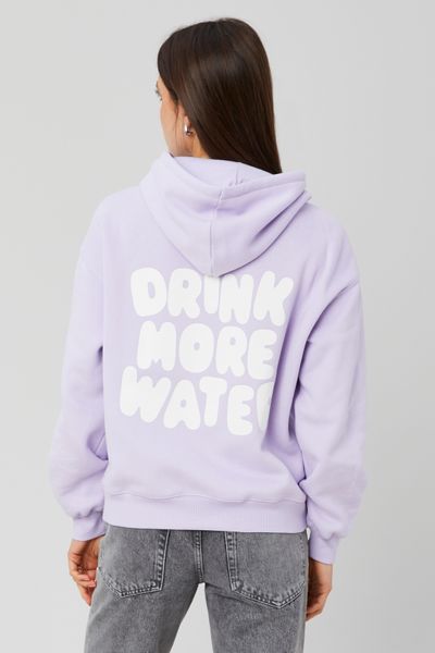 Sweat &agrave; capuche imprim&eacute; devant/dos