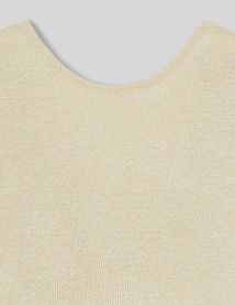 T-shirt dos nu pailleté