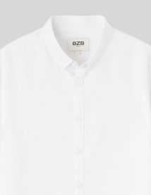Chemise coton lin unie