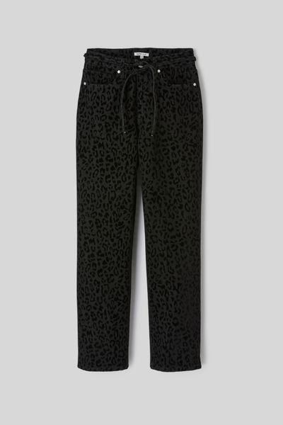 Pantalon imprim&eacute; coupe droite
