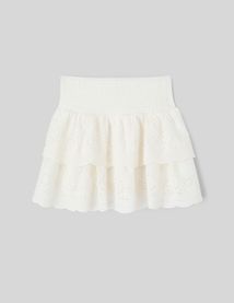 Jupe brod&eacute;e &agrave; volants