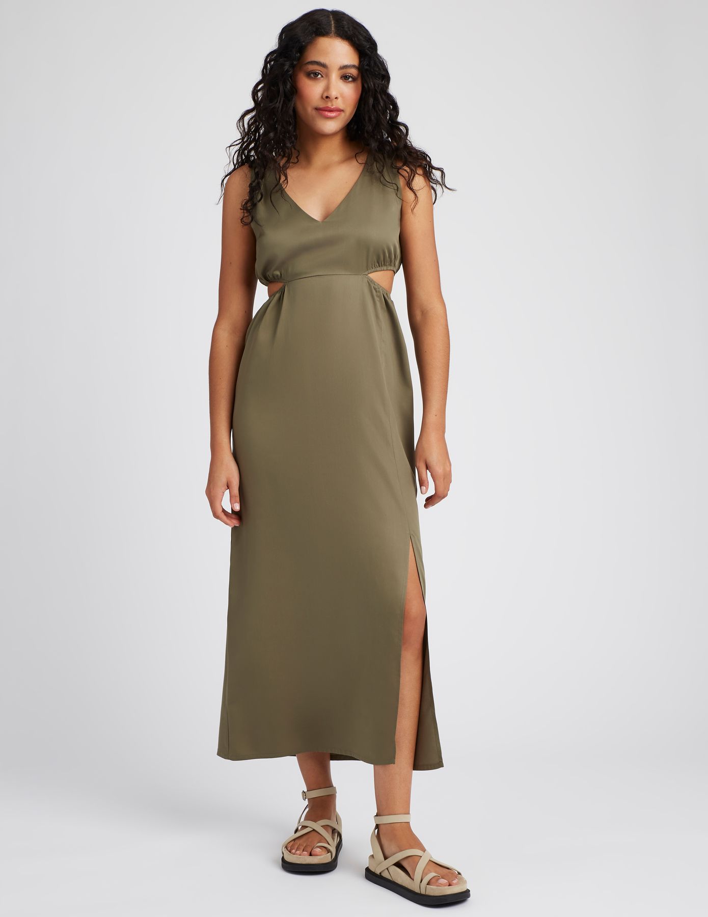 Robe longue en lyocell