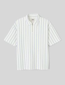 Polo manches courtes ray&eacute;e