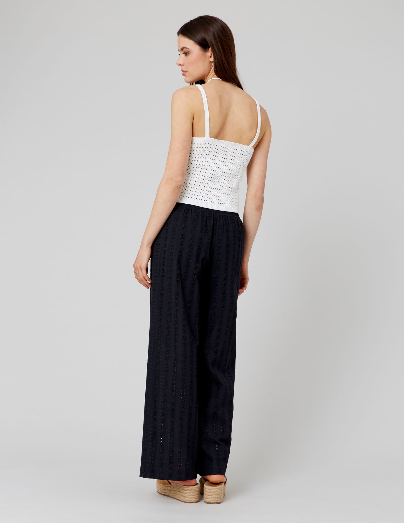 Pantalon fluide ajouré