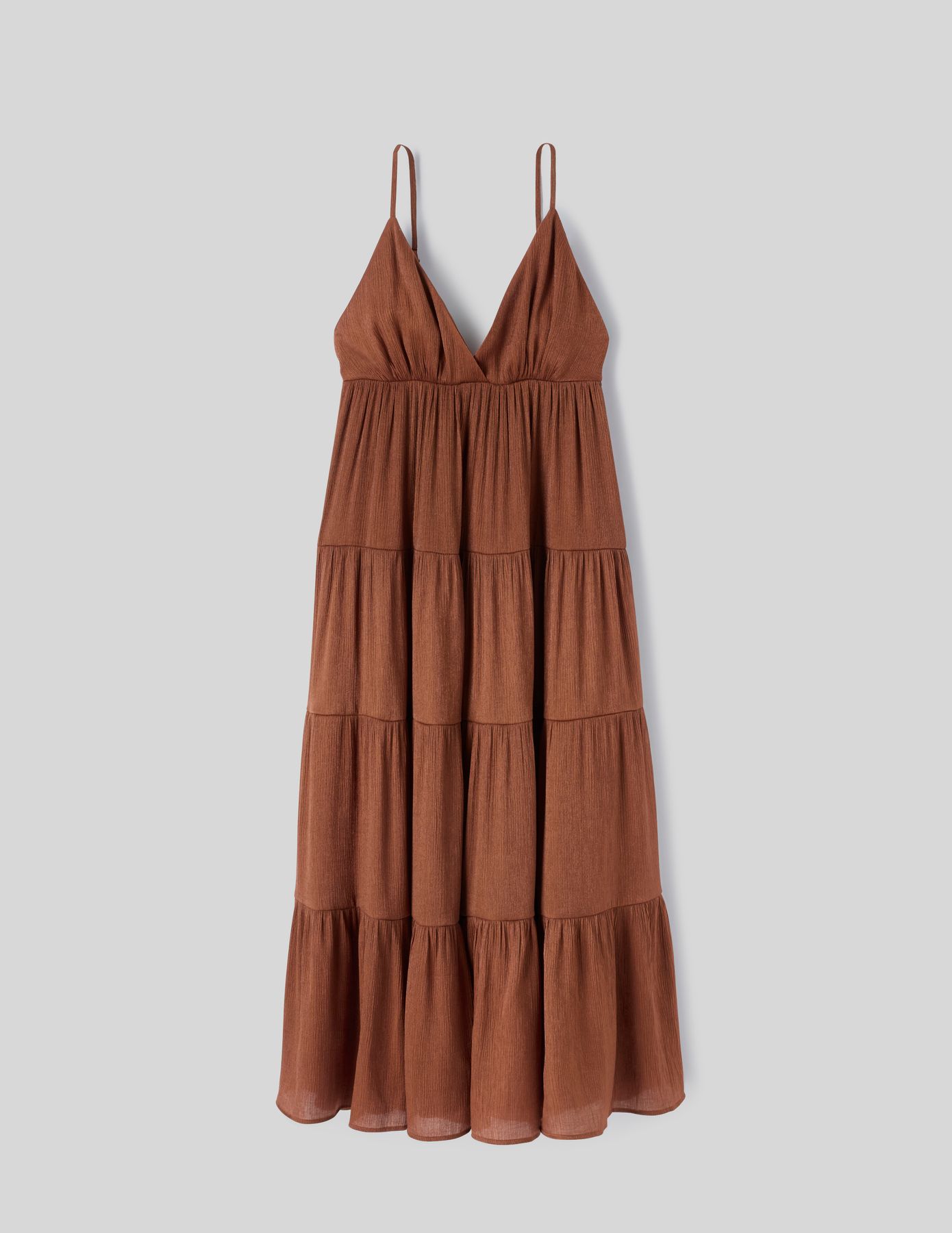 Robe fluide longue à étages