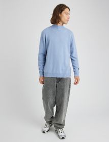 Pull col montant laine