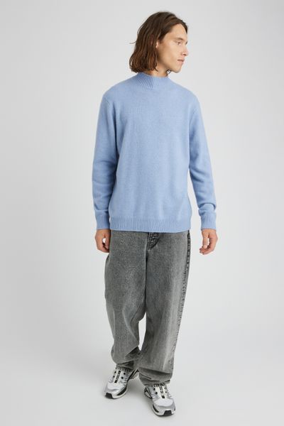 Pull col montant laine