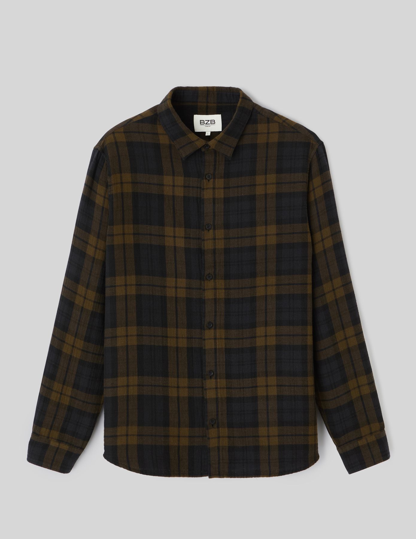 Chemise &agrave; carreaux en gaze de coton