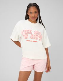 Sweat imprim&eacute; manches courtes