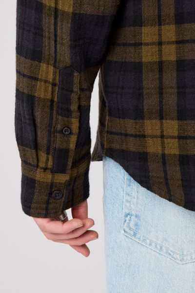 Chemise &agrave; carreaux en gaze de coton