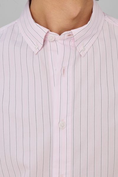 Chemise &agrave; rayures fines