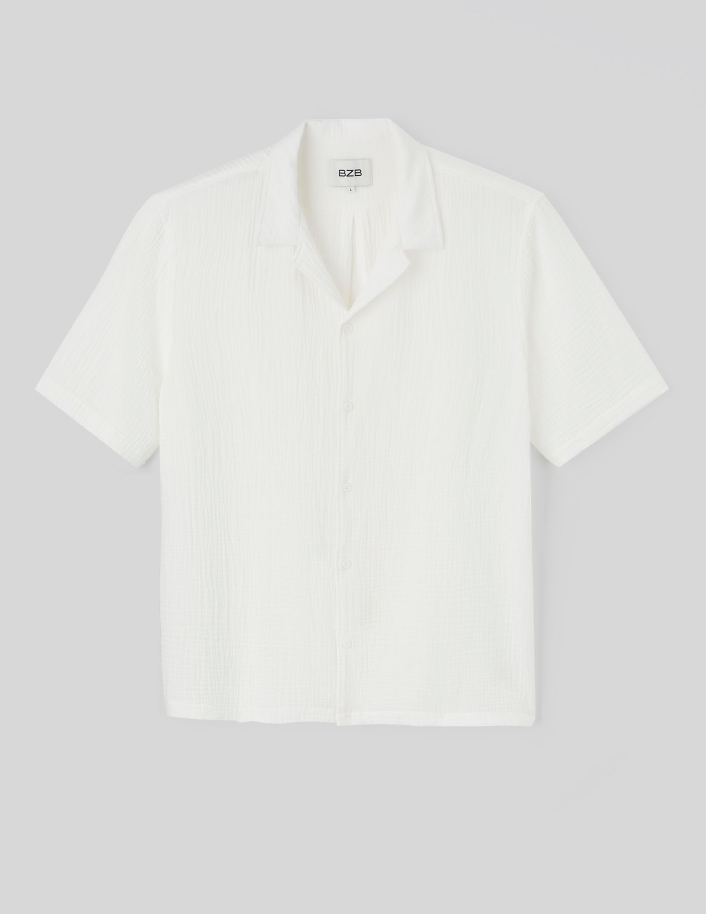 Chemise manches courtes gaze de coton