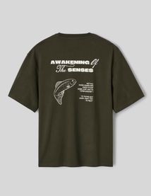 T-shirt imprim&eacute; devant / dos