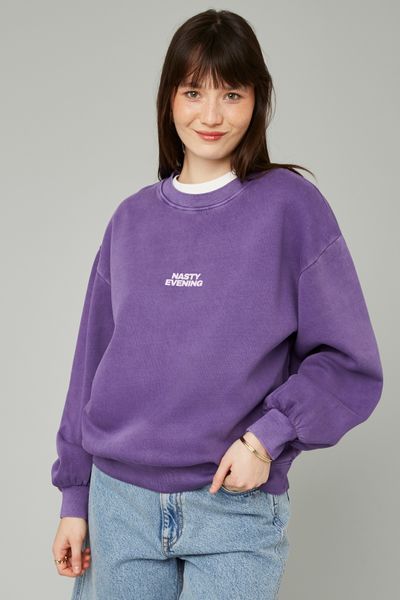 Sweat col rond imprimé
