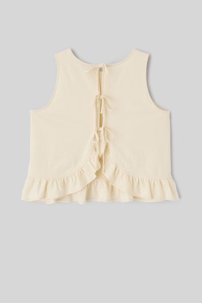 Top avec n&oelig;uds au dos