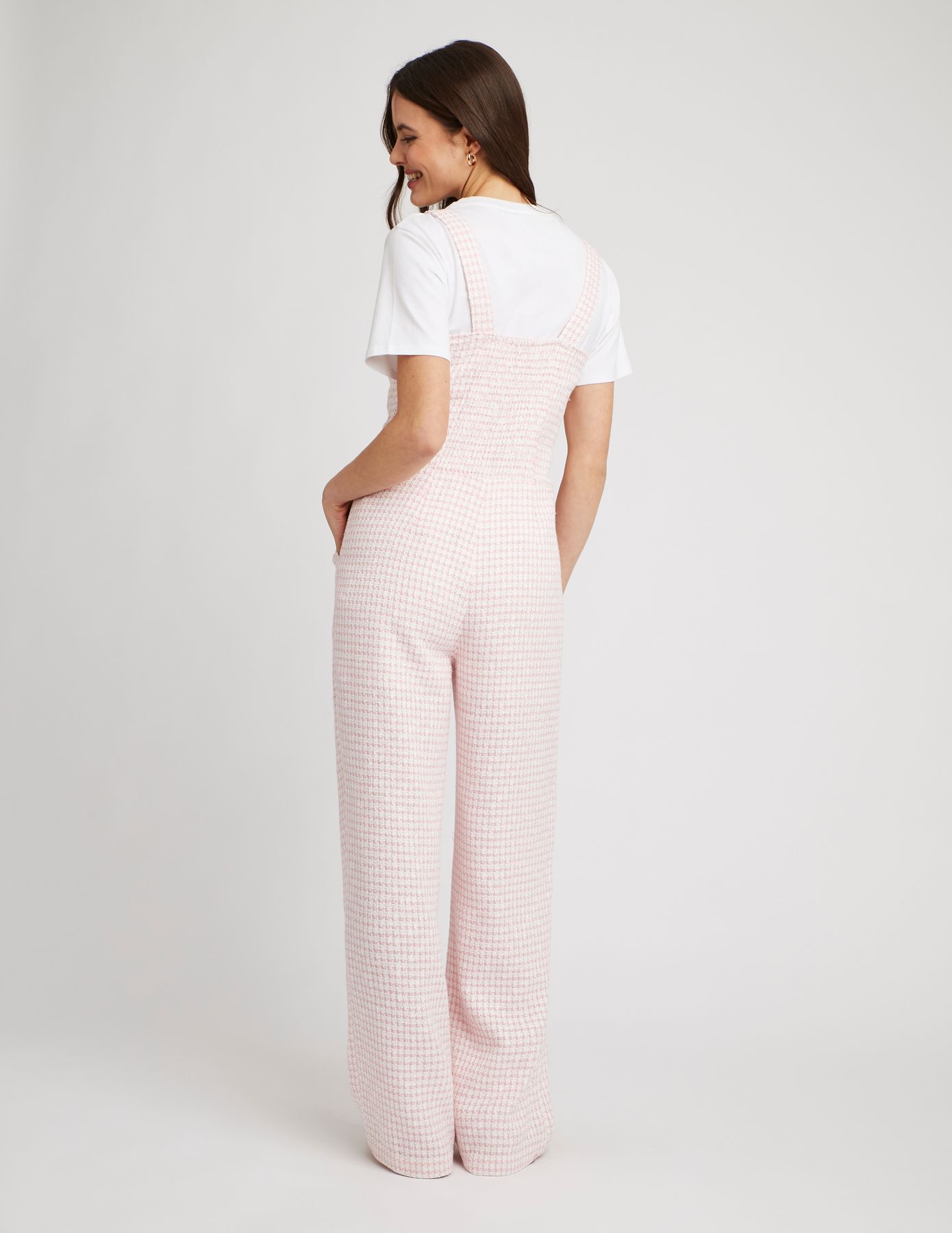 Combinaison pantalon en tweed
