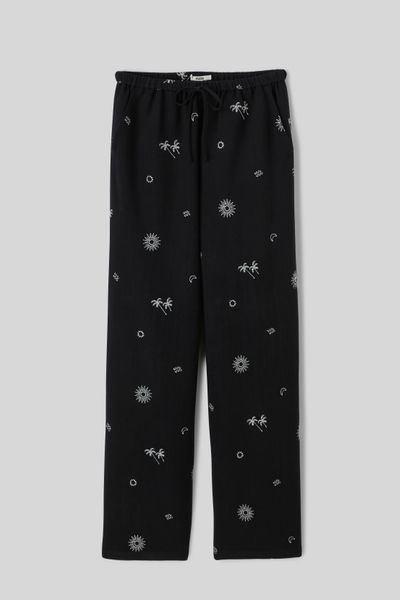 Pantalon brodé