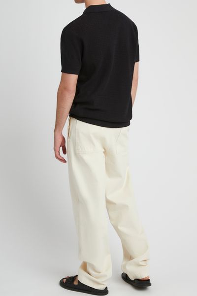 Polo maille ajour&eacute;e