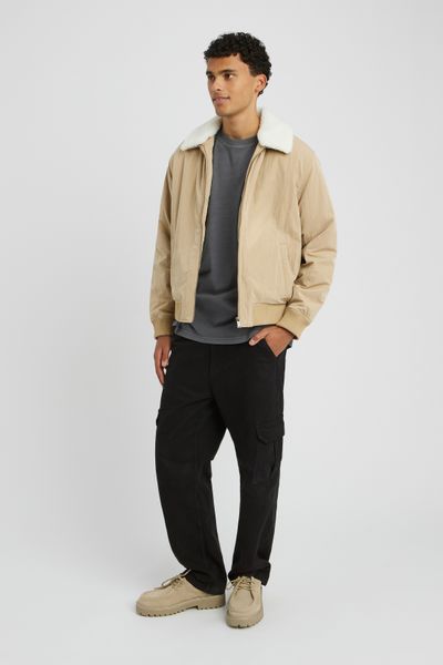 Veste zippée col sherpa