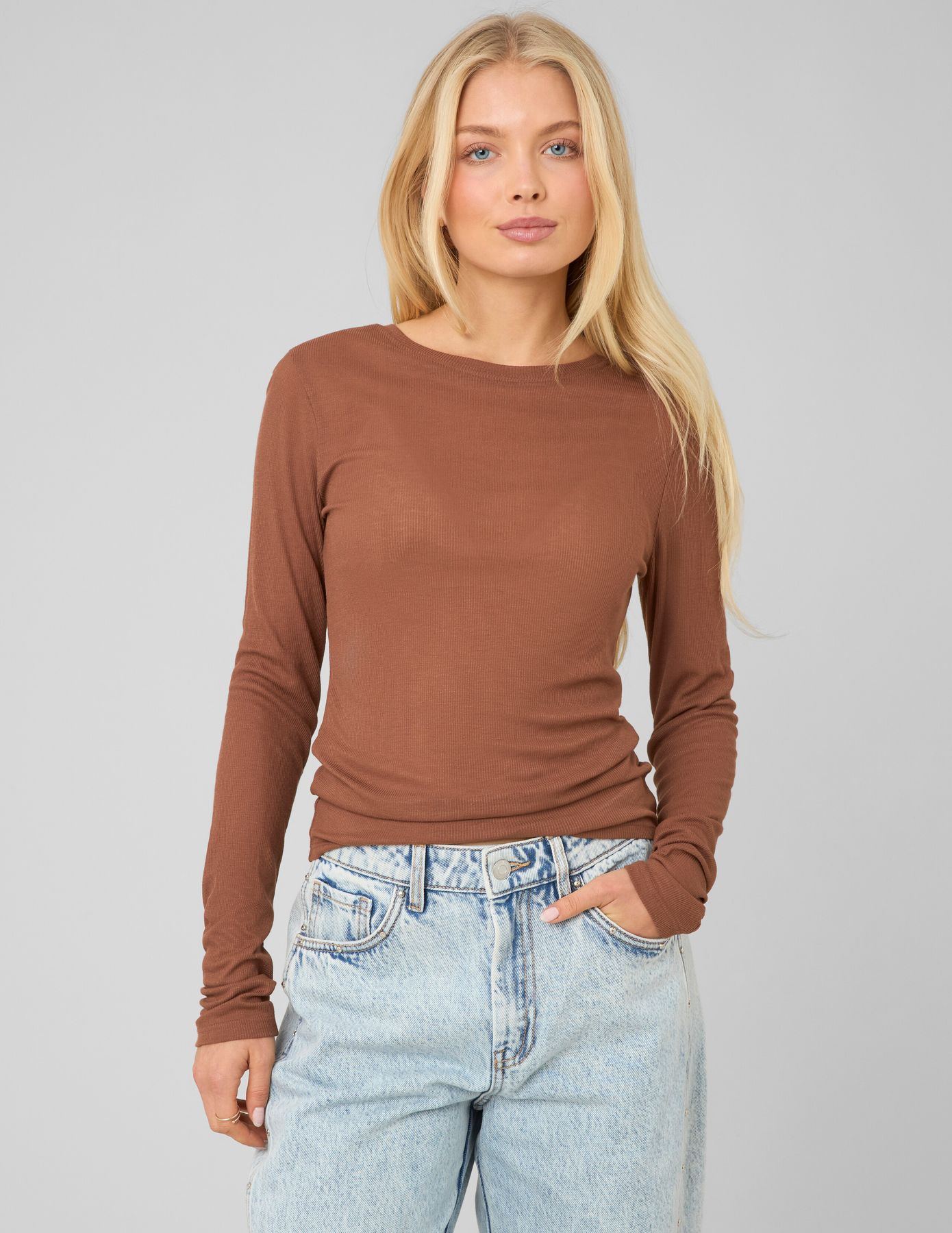 T-shirt fin manches longues