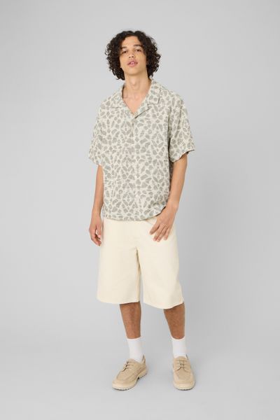 Chemise manches courtes maille jacquard