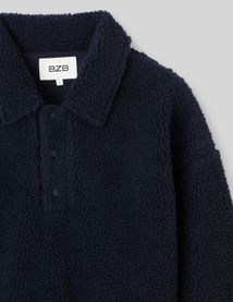 Sweat polo sherpa