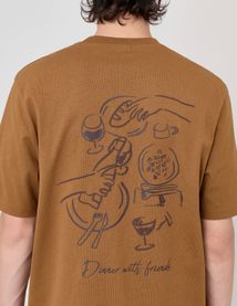 T-shirt imprimé devant dos