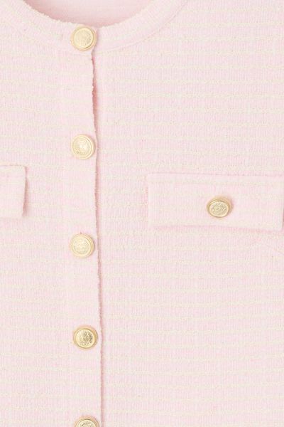 Top sans manches en tweed