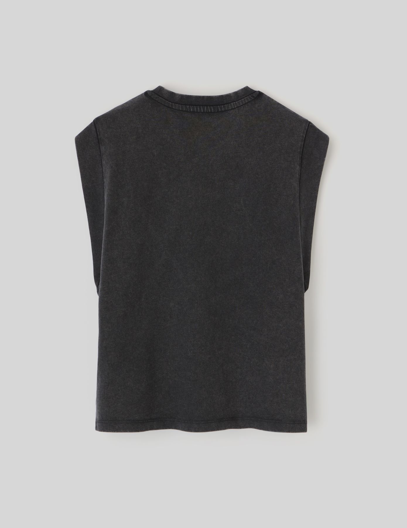 T-shirt sans manches à strass