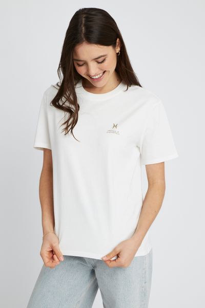 T-shirt imprimé signe astro poissons