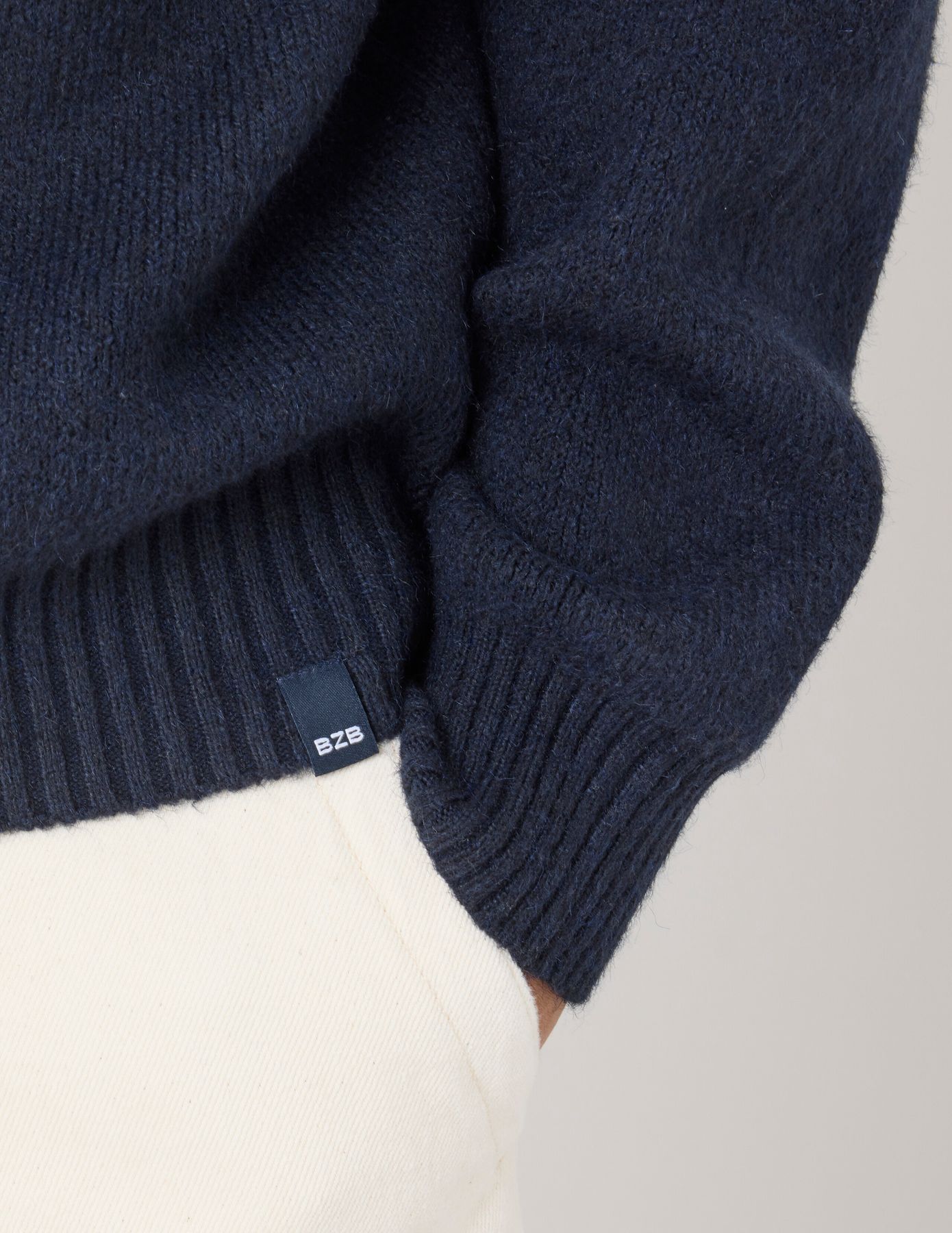 Pull col polo zippé