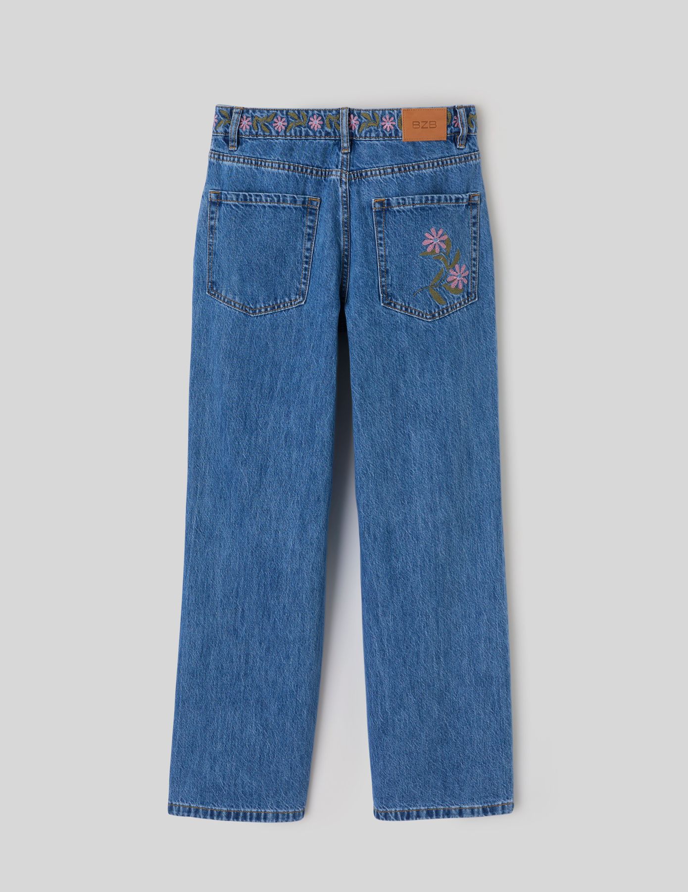 Jean baggy brod&eacute;