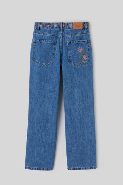 Jean baggy brod&eacute;