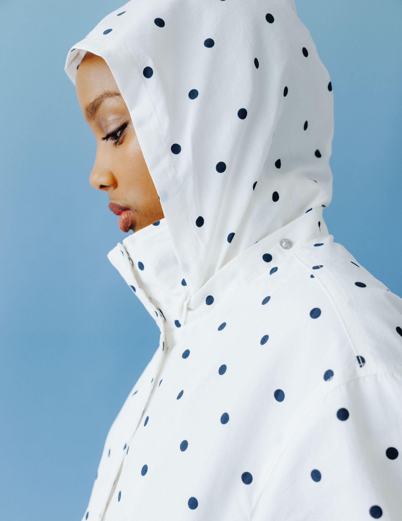 Blouson l&eacute;ger imprim&eacute; pois