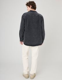 Surchemise en jean imprimée