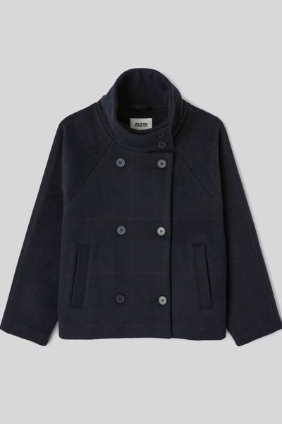 Manteau &agrave; carreaux
