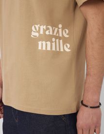 T-shirt imprim&eacute; devant