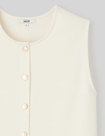 Débardeur boutonné