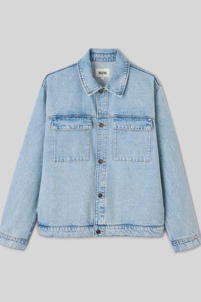 Veste boutonn&eacute;e en jean