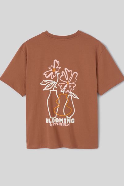T-shirt imprim&eacute; devant / dos