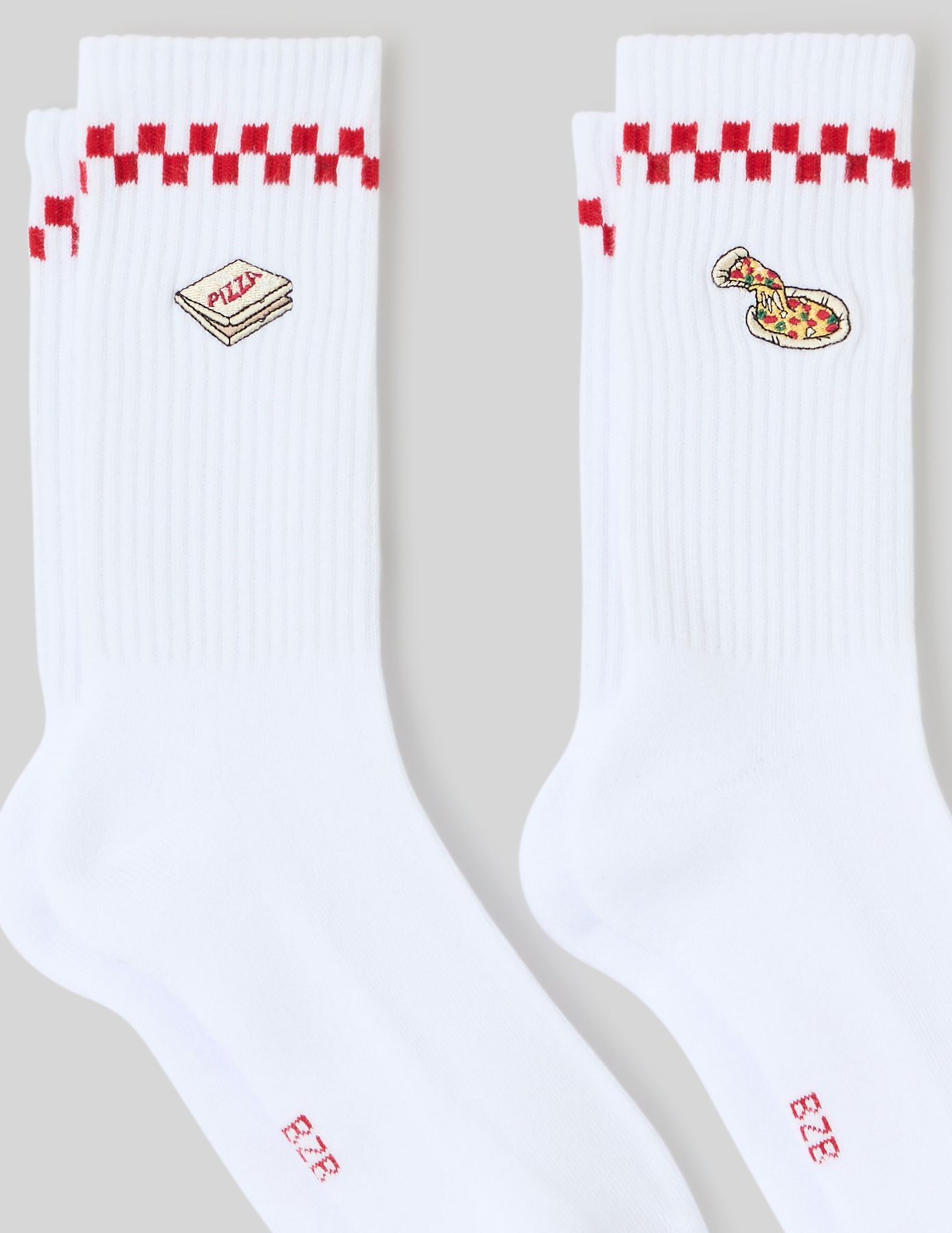 Lot de 2 paires de chaussettes brodées