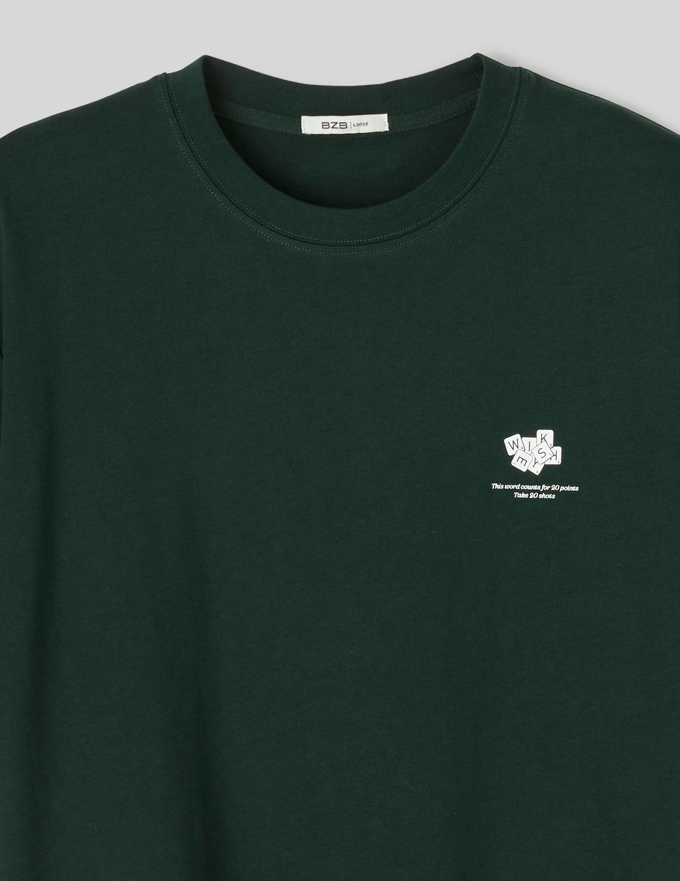 T-shirt imprim&eacute; devant dos