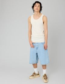Bermuda en jean long