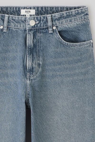 Pantalon jean loose bluegrey