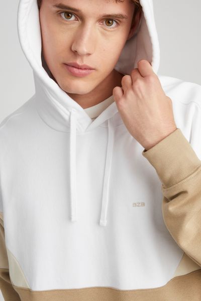 Sweat à capuche colorblock