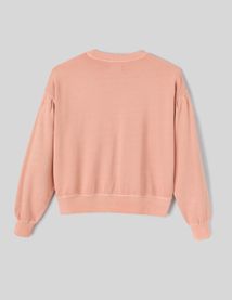 Sweat à fronces brodé