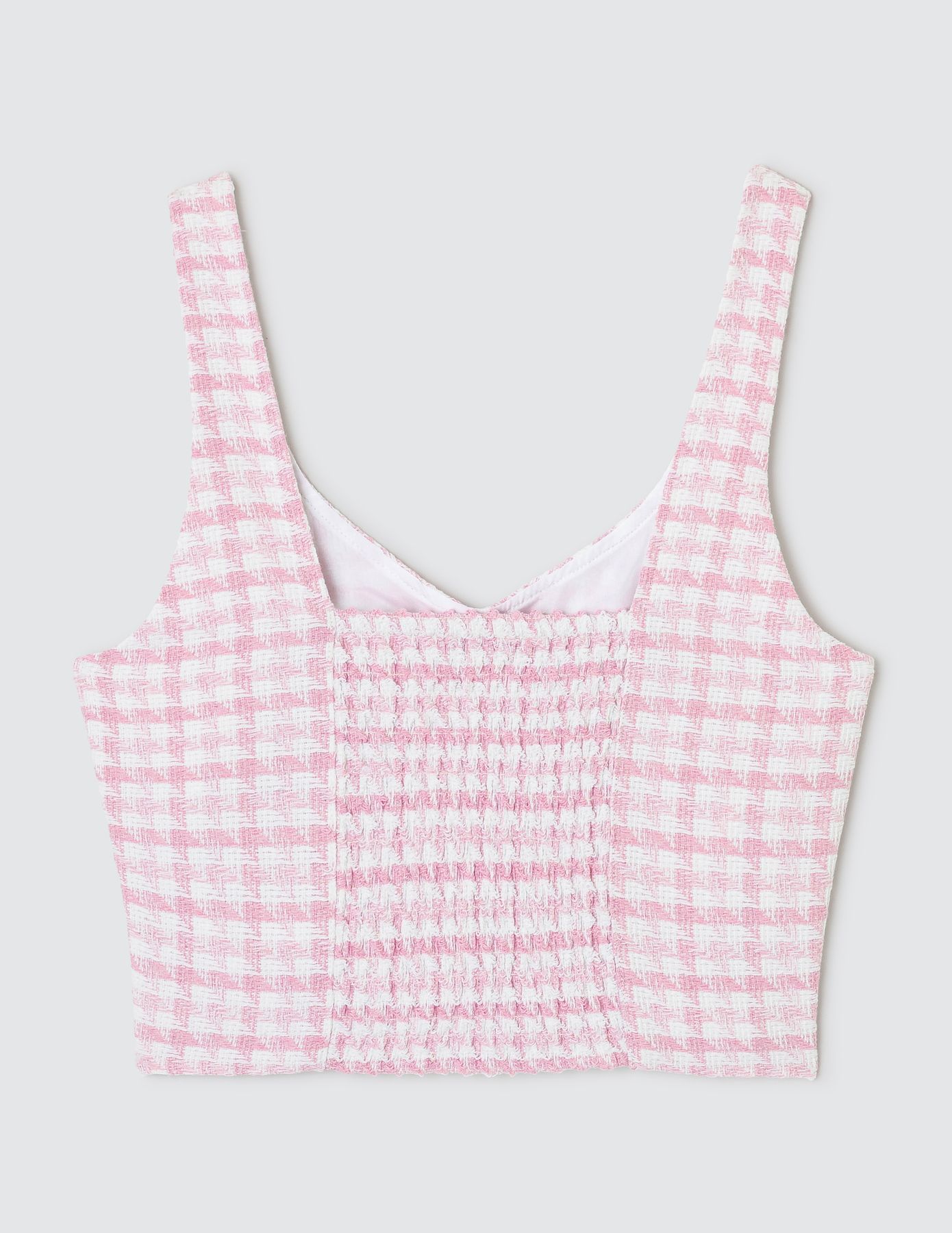 Top corset en tweed